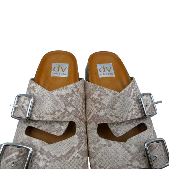 DOLCE VITA SNAKE PRINT WOMEN'S SANDALS sz 7.5 (as is) - Picture 5 of 7